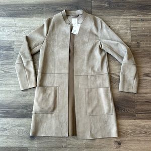 H&M Green Suede Coat